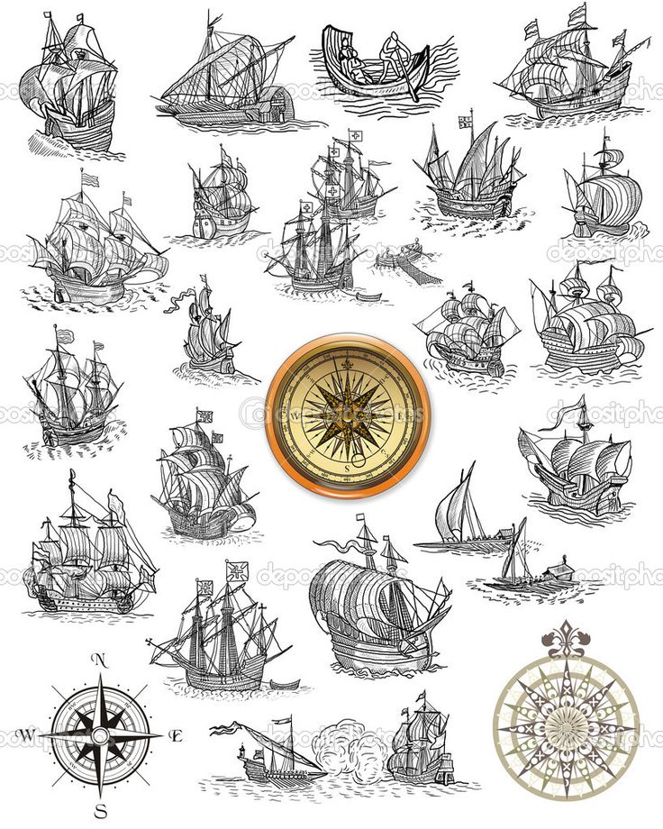 Old Nautical Map Symbols