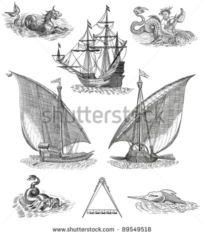 Old Pirate Map Icons
