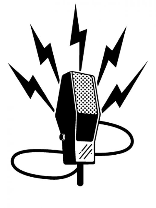 Old Time Microphone Clip Art