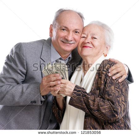 Old Woman with Money