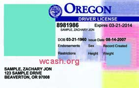 Oregon Driver License Template Photoshop