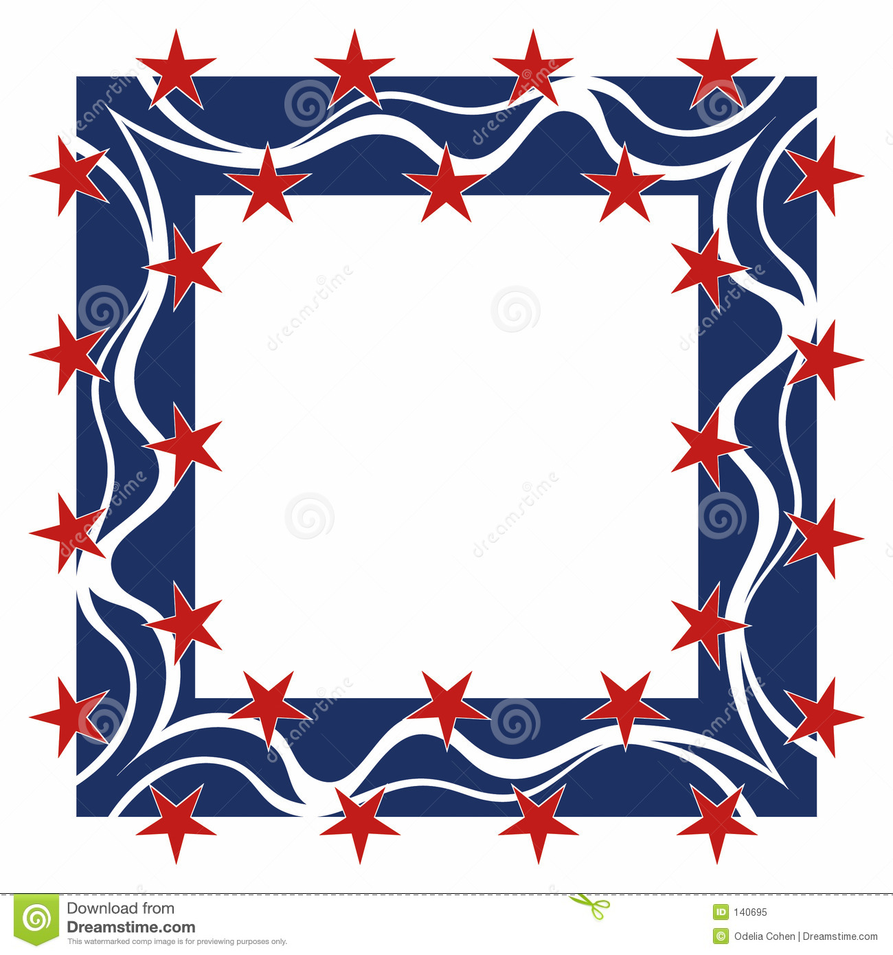 Patriotic Frames Clip Art