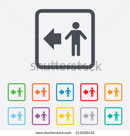 Pedestrian Walking Icon Black