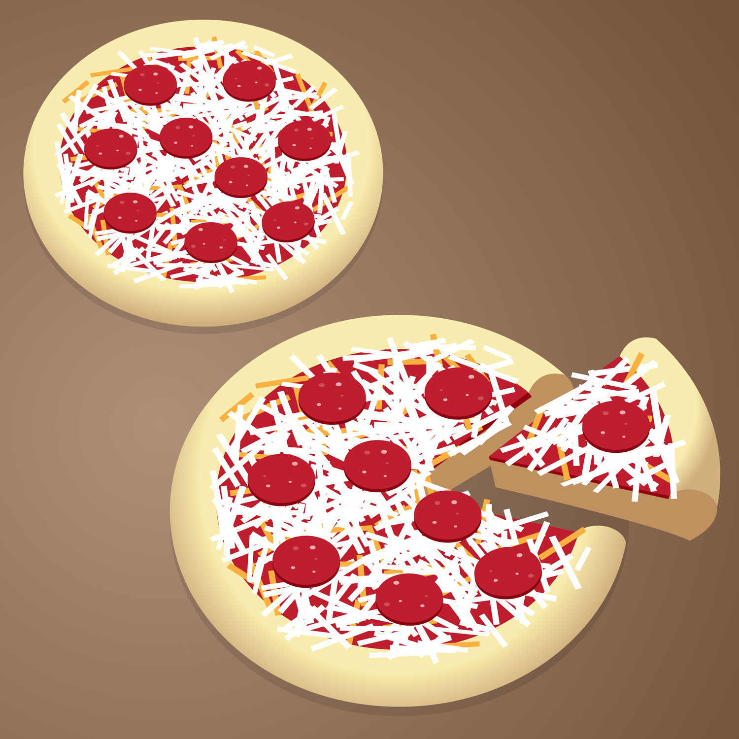 Pepperoni Pizza Slice Clip Art