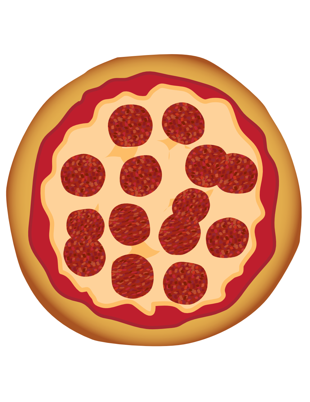 10 Pepperoni Pizza Vector Images