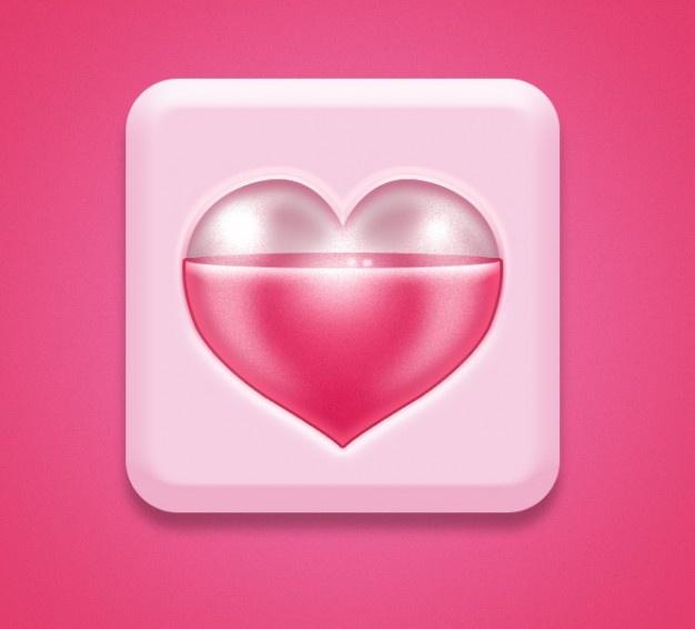 Pink Heart Icon Pink Heart Icon