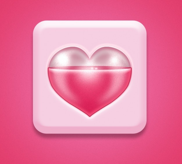 Pink Heart Icon