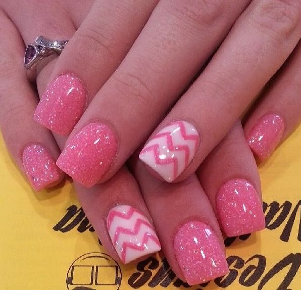 Pink Nail Art Design