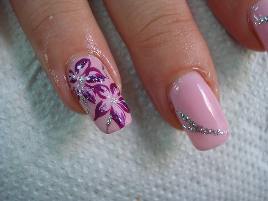 Pink Nail Art Design