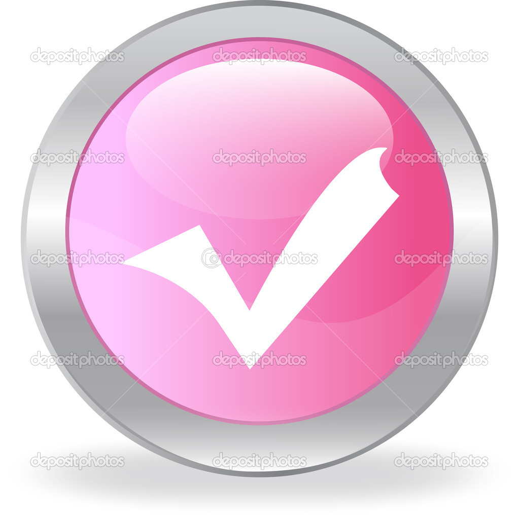 Pink Pinterest Button Pink Pinterest Button