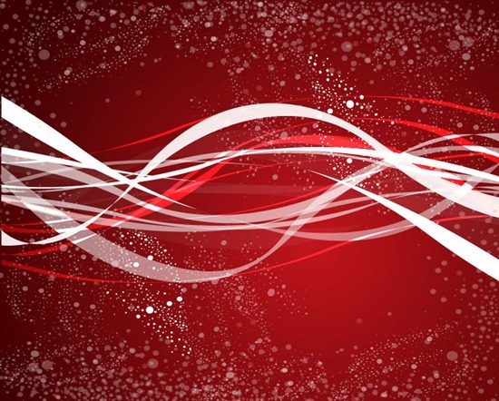 Red and White Swirl Vector