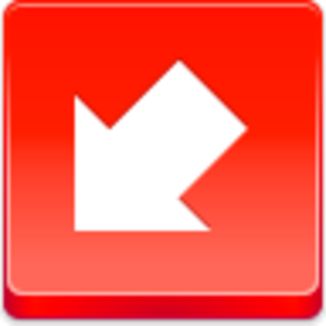 Red Left Arrow Icon Small