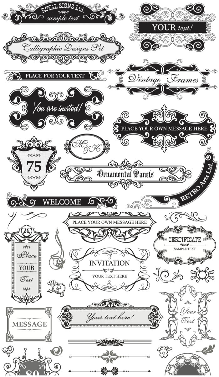 Retro Ornament Vector Retro Ornament Vector
