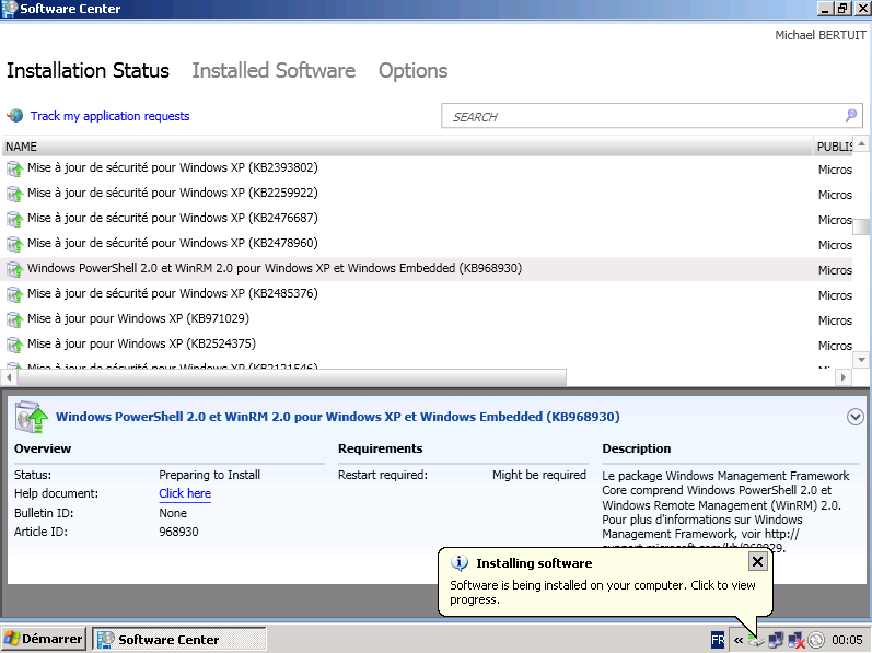 SCCM Client 2012 Software Updates Icons