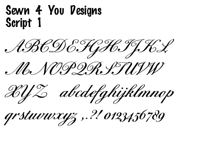 Script Fonts Alphabet Letters