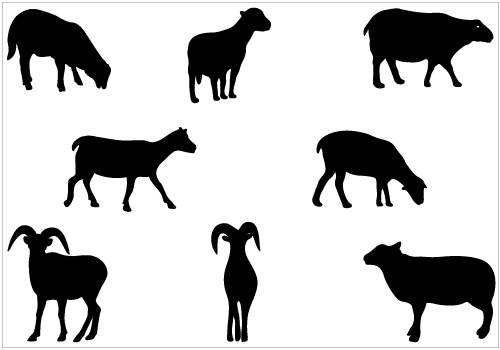 Sheep Silhouette Clip Art