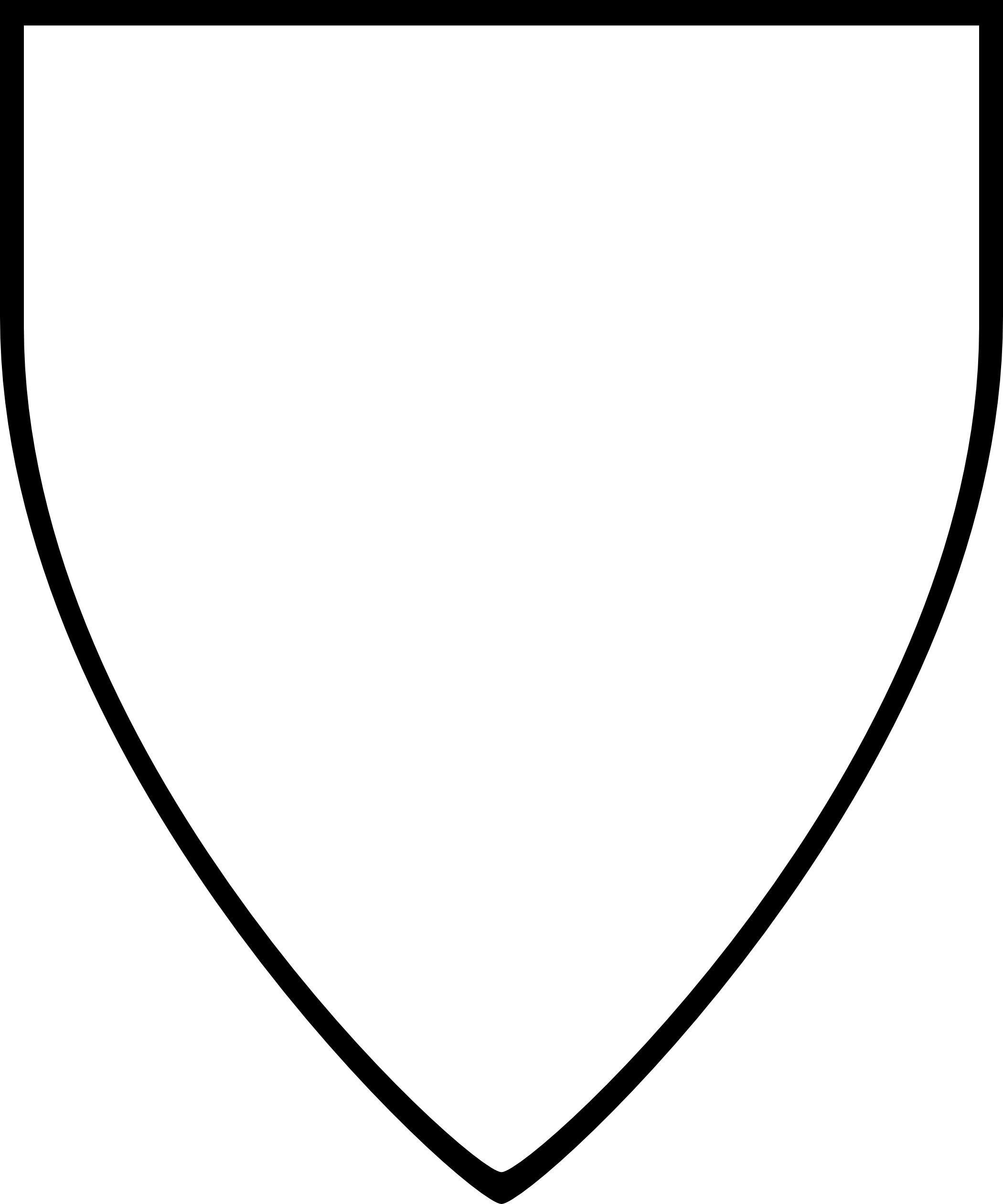 Shield Outline Template Shield Outline Template