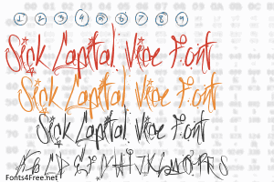 Sick Capital Vice Font