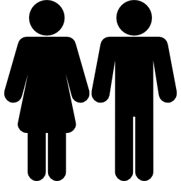 Silouette Male and Female Icons