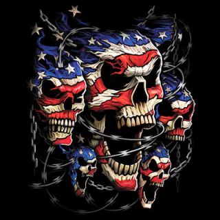 Skull with American Flag