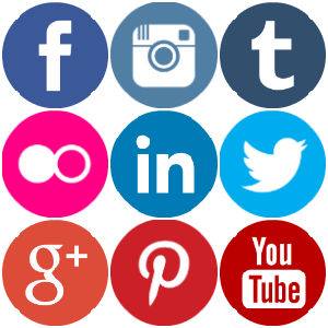 Social Media Icons Round