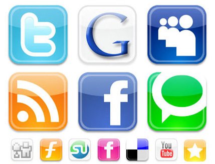 Social Media Web Icons Social Media Web Icons