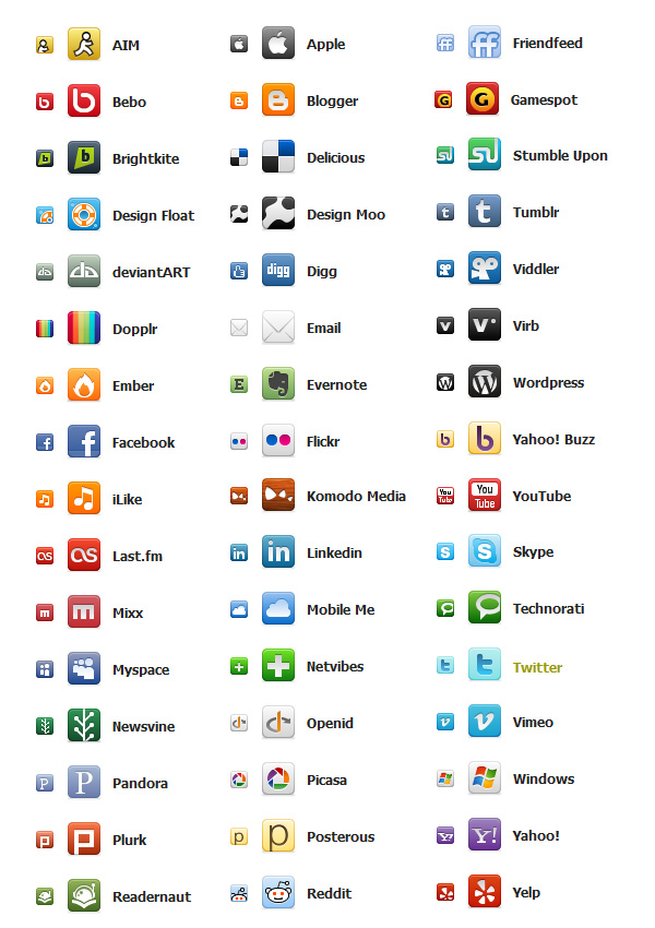 Social Network Icons Free