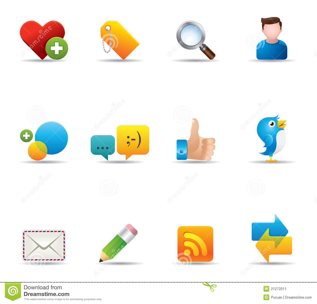 Social Network Icons Vector