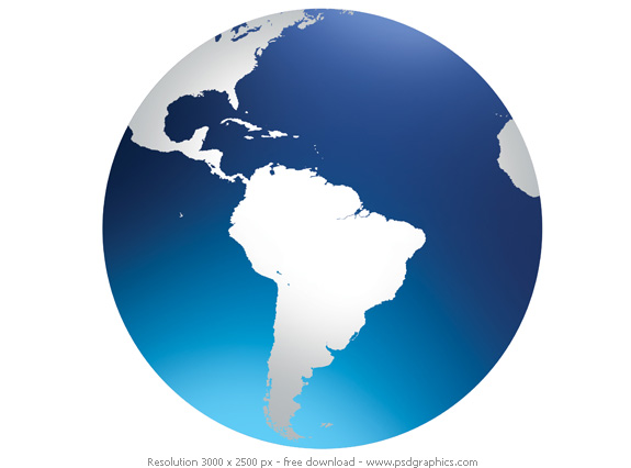 South America Globe