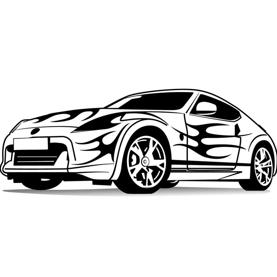 17 Car Vector Drawing Images