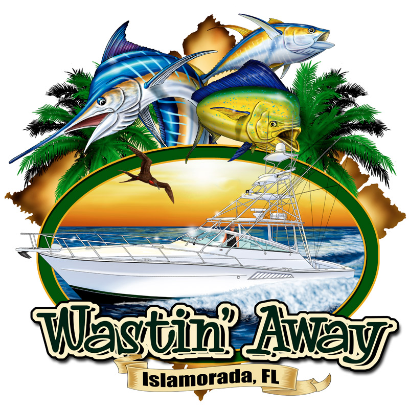 Sport Fishing Boat T-Shirt Designs