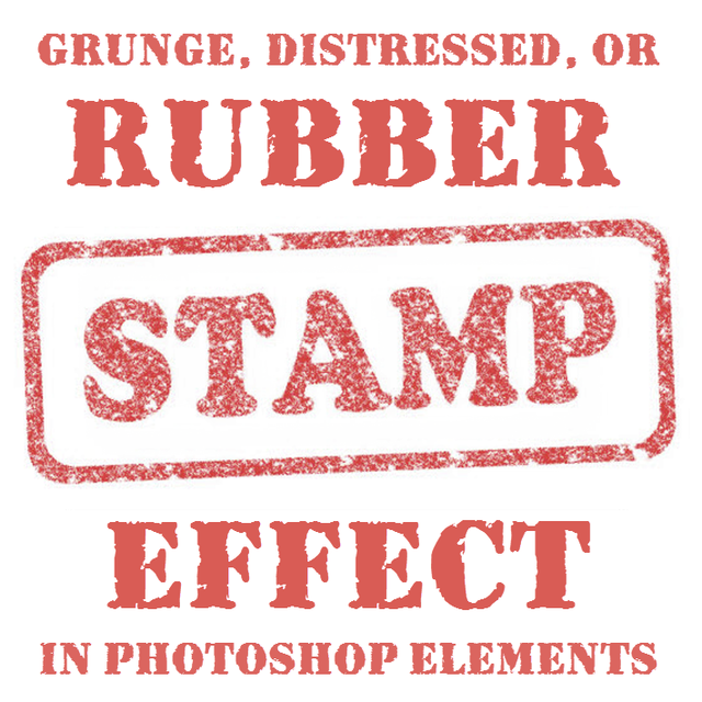 Stamp Effect Photoshop Elements