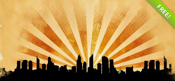 Superhero City Landscape Superhero City Landscape