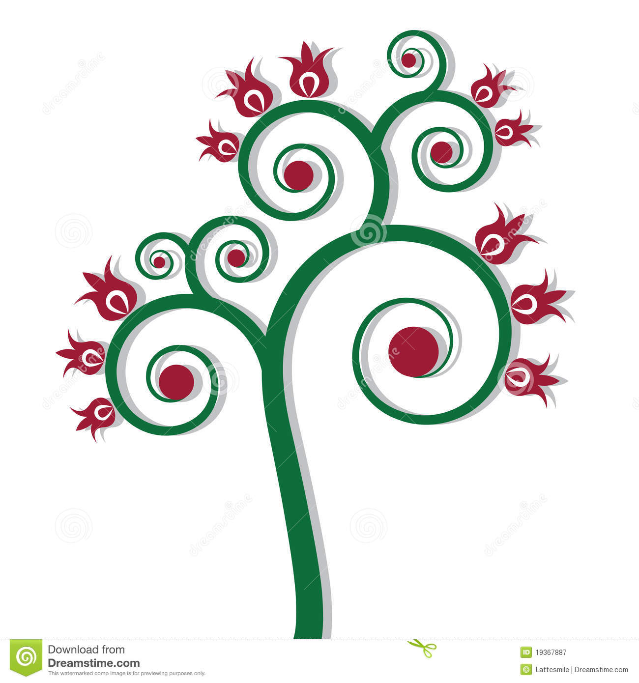 Swirly Tree Design