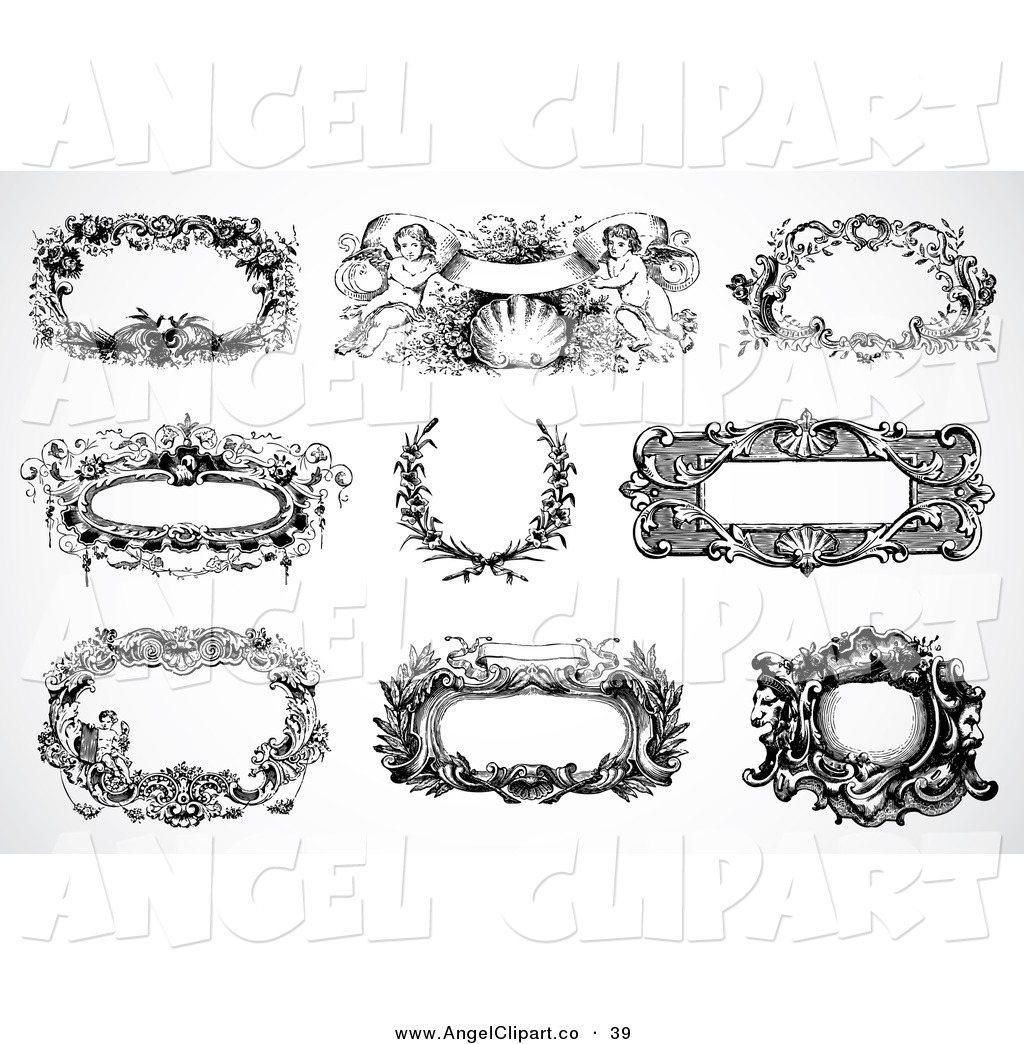 Text Box Clip Art Black and White