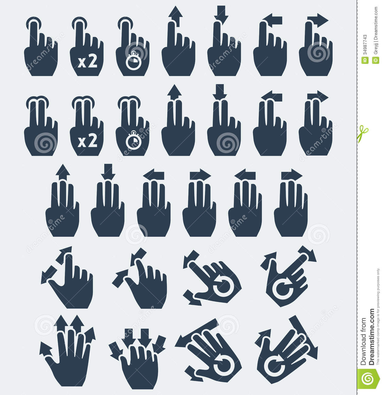 Touch Screen Gesture Icon Touch Screen Gesture Icon