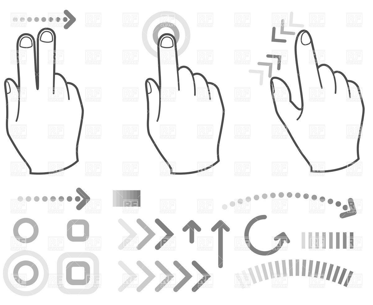 Touch Screen Hand Gestures