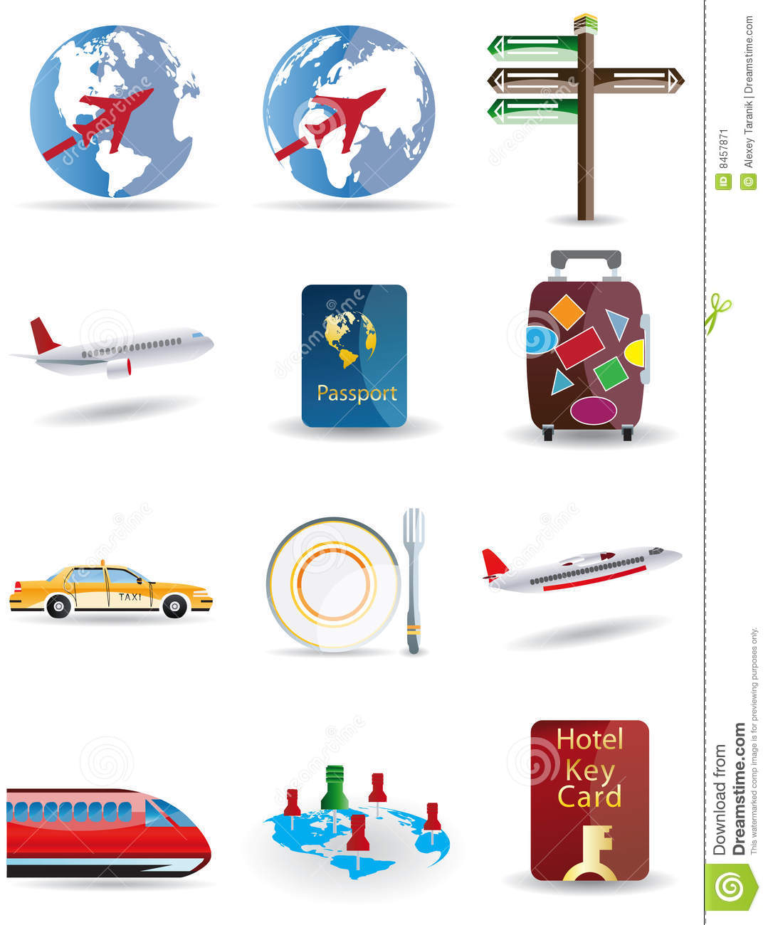 Travel Globe Icon Vector