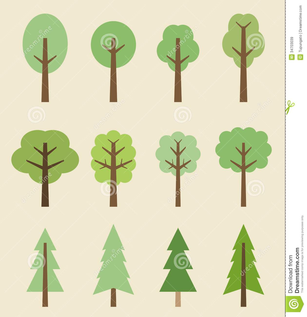 Tree Cute Icons