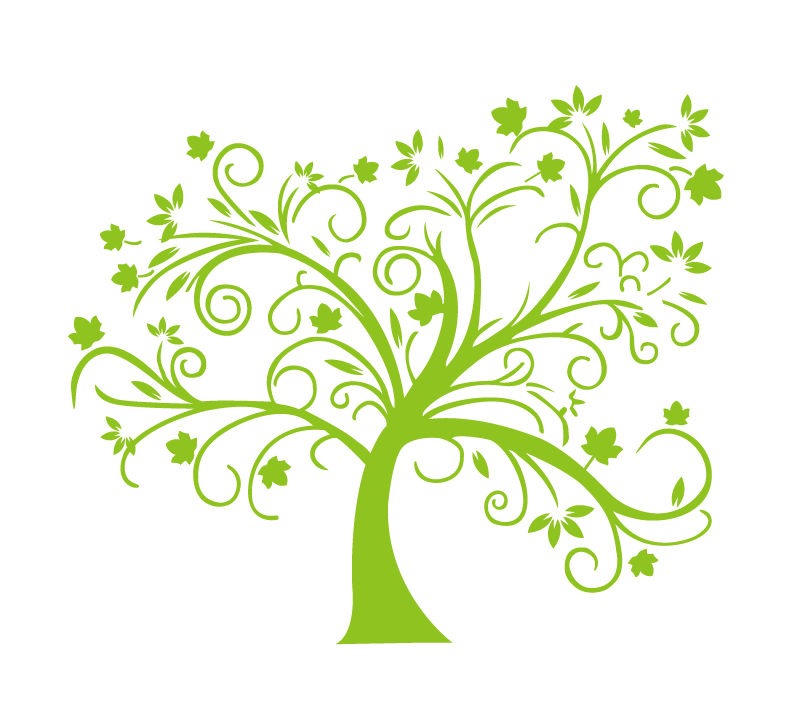 10 Green Tree Vector Images