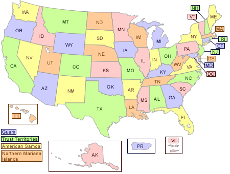 United States Map Kindergarten