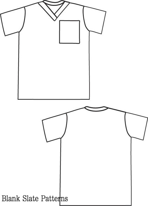V-Neck T-Shirt Pattern V-Neck T-Shirt Pattern