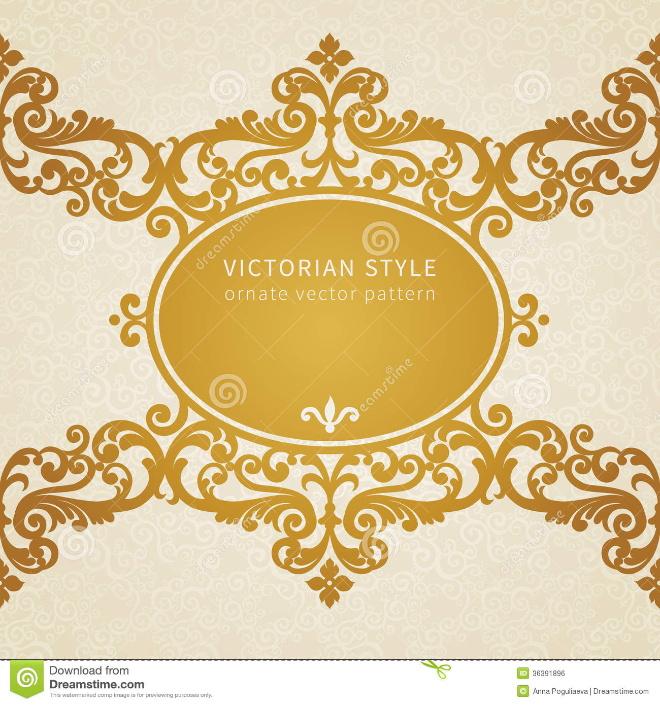 Vector Baroque Style Frames