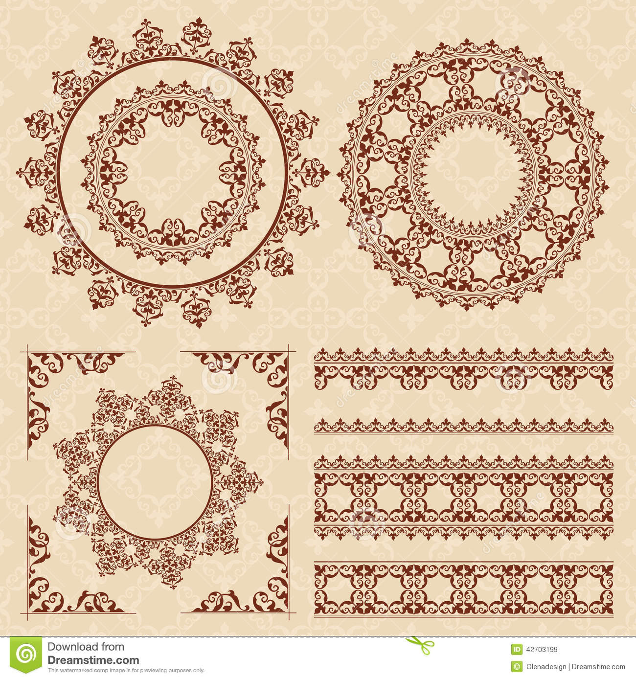 Vector Frames and Ornaments