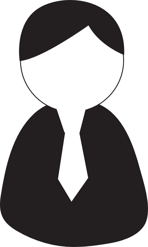 Vector Man with Tie Icon