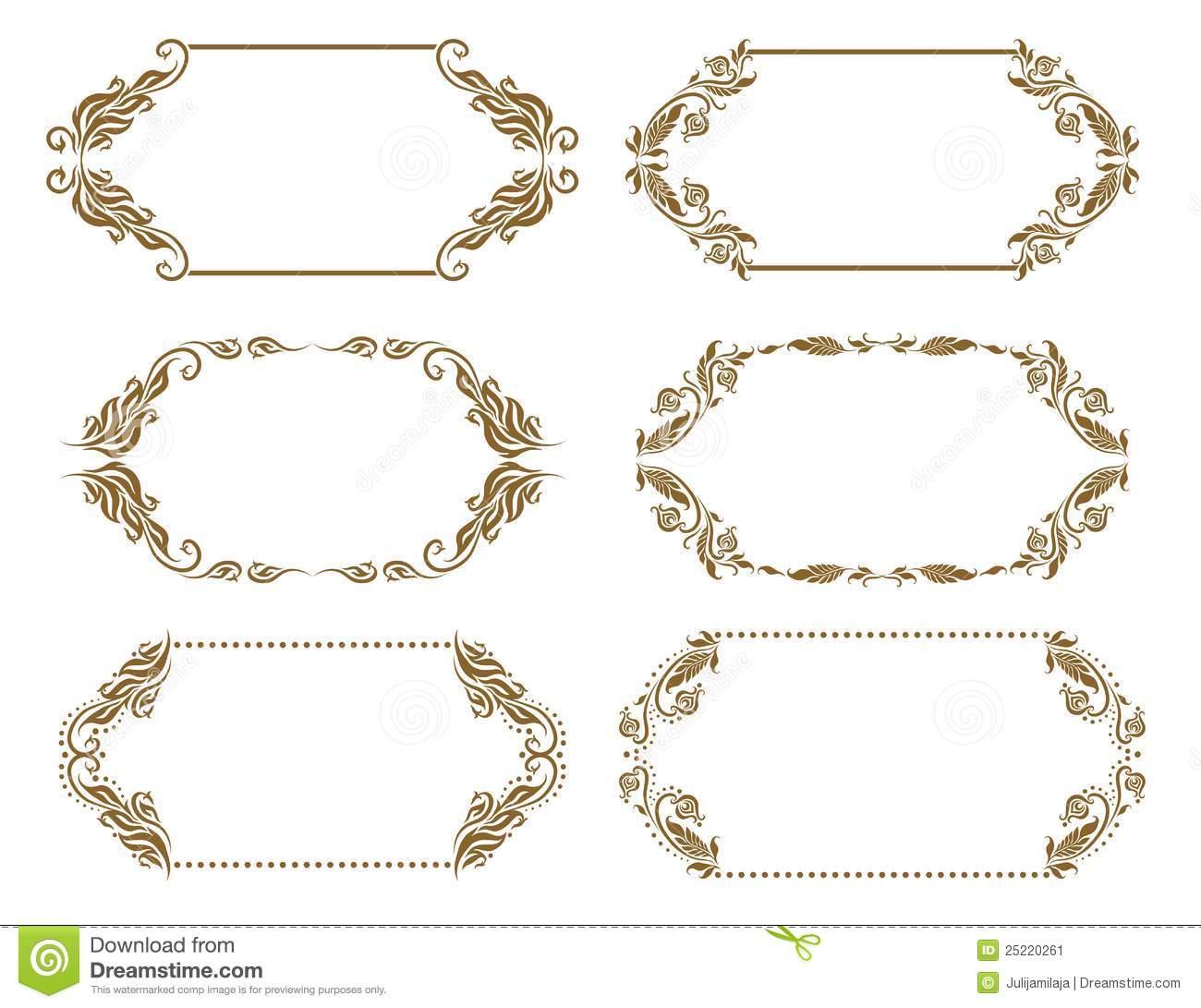 Vector Ornate Frames Vector Ornate Frames