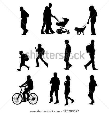 Vector People Walking