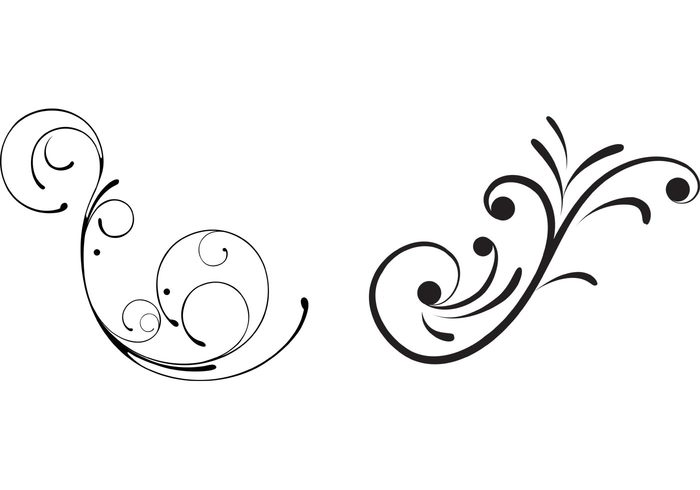 free flower scroll clip art - photo #49