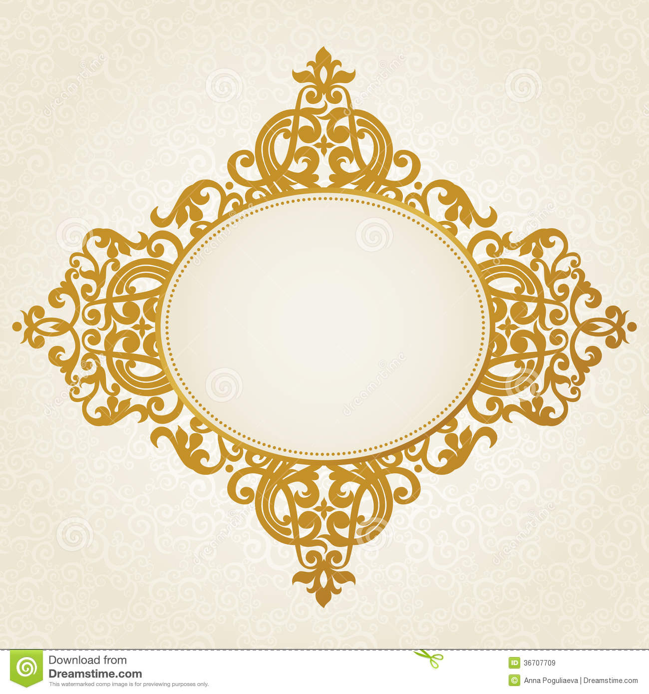 Victorian Style Frame Vector