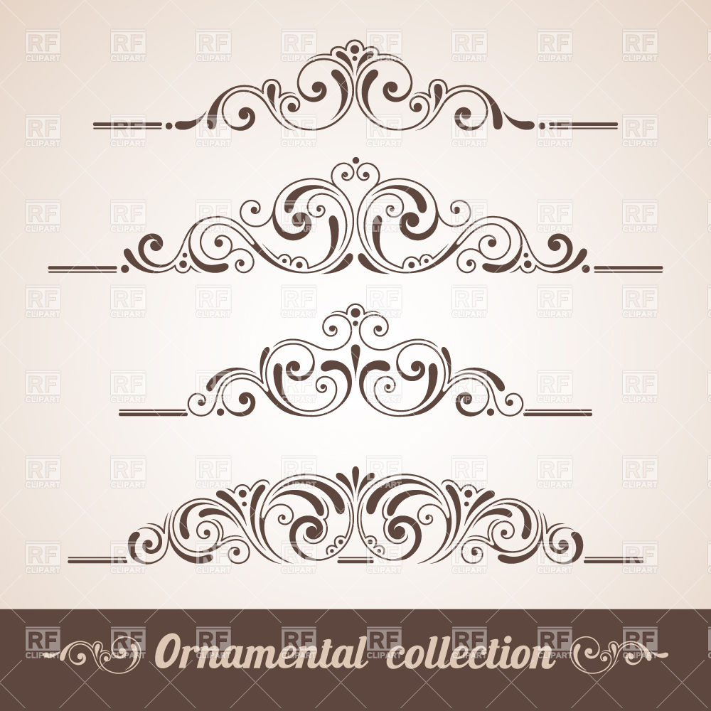 Vintage Design Vector Ornaments